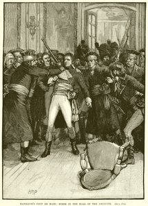 Napoleons Coup de Main: Szene in der Halle der Alten von English School