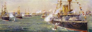 Marineparade in Spithead zum Diamantjubiläum von Königin Victoria