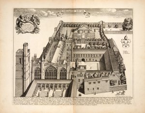 New College, Tafel 19 aus Oxonia Illustrata von David Loggon, Oxford 1675