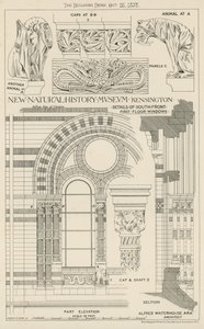 Neues Naturhistorisches Museum, South Kensington, London von English School