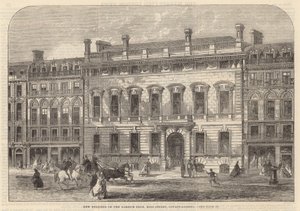 Neubau des Garrick Club, King Street, Covent Garden von English School