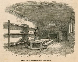 Newgate-Gefängnis. Abteilung für zum Tode Verurteilte von English School
