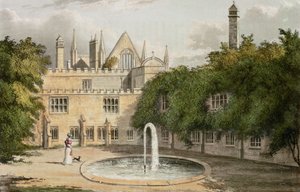 Newstead Abbey, aus R. Ackermanns Repository of Arts, 1827 von English School