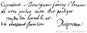 Nicholas Boileau (genannt Despreaux) von English School