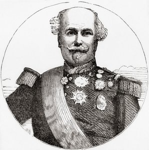 Nicolas Charles Oudinot, aus Ward und Locks Illustrierter Geschichte der Welt, veröffentlicht ca. 1882 von English School