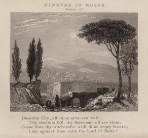 Ninive in Trümmern, Nahum III von English School
