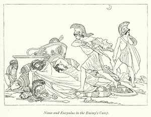 Nisus und Euryalus im Lager des Feindes von English School