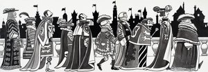 Illustration eines Kinderreims von English School
