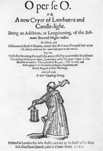 O per se O, oder Ein neuer Ausrufer von Laterne und Kerzenlicht, Titelseite eines Buches, gedruckt von John Busbie, 1612