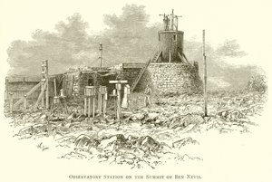 Observatorium auf dem Gipfel des Ben Nevis von English School