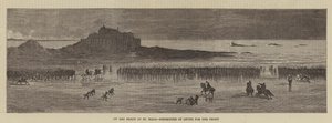 Am Strand von St. Malo, Abfahrt der Truppen an die Front (Stich)