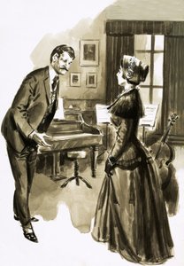 Einer von Edward Elgars Schülern war die attraktive Caroline Alice Roberts