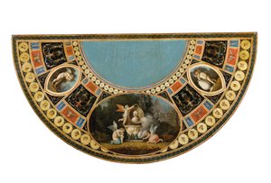 Einer von einem Paar George III Teetischen, möglicherweise irisch