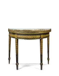 Einer von einem Paar George III Teetische, möglicherweise irisch, ca. 1780