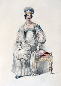Opernkleid, Modeplatte aus Ackermanns Repository of Arts
