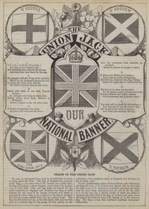 Ursprung des Union Jack (Gravur)