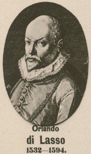 Orlando di Lasso (Gravur) von English School