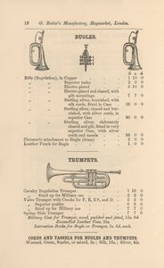 Seite aus G Butlers Illustriertem Katalog der Musikinstrumente