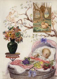 Seite aus einem spätviktorianischen Sammelalbum von English School