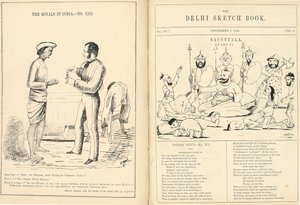 Seiten aus dem Delhi-Skizzenbuch von English School