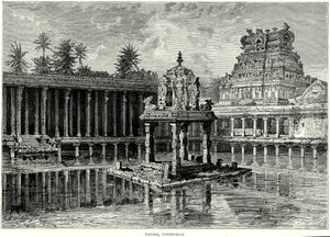 Pagode, Tinnevelly (Gravur) von English School