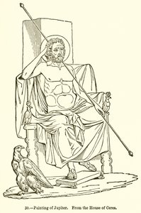 Gemälde von Jupiter von English School