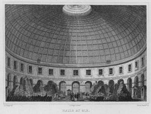 Paris, Halle Au Ble (Gravur)