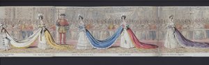 Teil des Panoramas der Hochzeit von Königin Victoria, ca. 1840