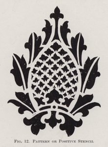 Muster oder Positivschablone (Lithografie) von English School