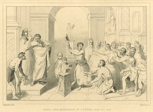 Paul und Barnabas in Lystra, Apostelgeschichte XIV, 8-18