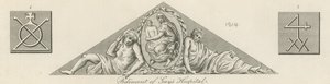Giebel des Guys Hospital, London von English School