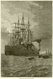 Aufnahme des Atlantikkabels von English School