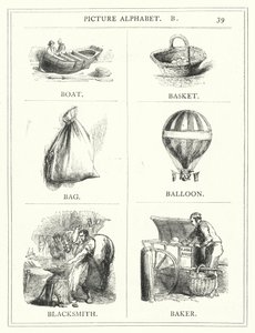 Bilderalphabet, B (Gravur)