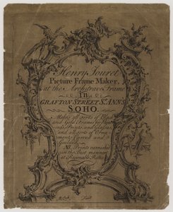 Bilderrahmenmacher, Henry Jouret, Visitenkarte von English School