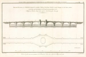 Plan für die London Bridge, die Schiffe durchlassen kann