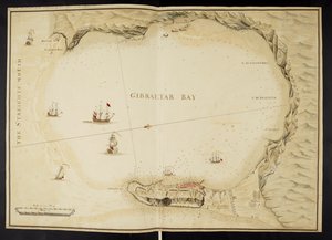 Plan von Gibraltar, Fünf Pläne der Bucht und Festung von Gibraltar von English School