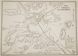 Plan des Angriffs auf Ladysmith von English School