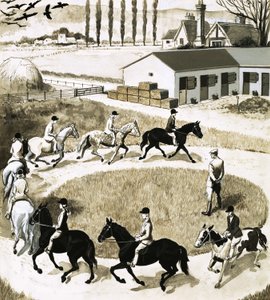 Ponys beim Training von English School