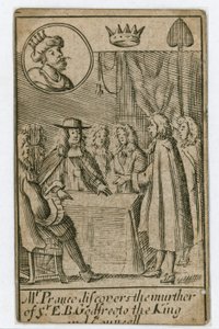Popish Plot Spielkarte von English School