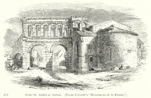 Porte St Andre in Autun (Gravur)