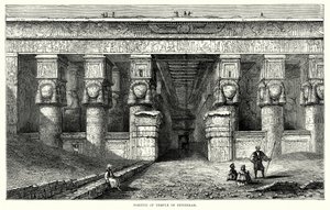 Portikus des Tempels von Denderah von English School