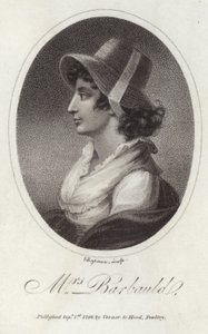 Porträt von Anna Laetitia Barbauld von English School