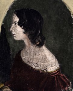 Porträt von Emily Jane Brontë, britische Dichterin und Schriftstellerin (1818-1848). National Portrait Gallery