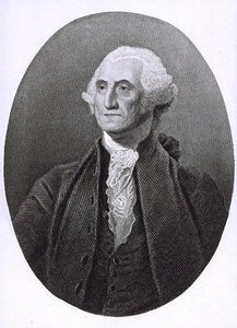 Porträt von George Washington (1732-1799) von English School