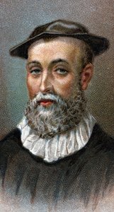 Porträt von John Knox (1514-1572), schottischer Priester, Führer der protestantischen Reformation in Schottland - Aus der Serie „Leaders of Men“