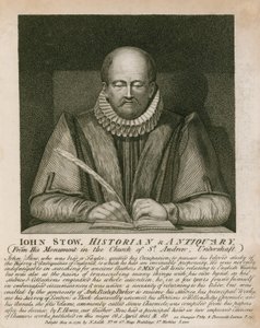 Porträt von John Stow von English School