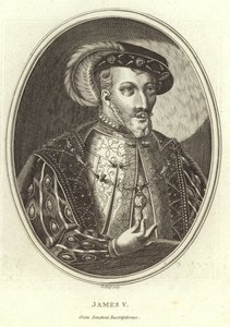 Porträt von König James V. von English School
