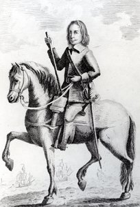 Porträt von Generalmajor Desborough zu Pferd
