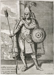 Porträt von Montezuma II. (1466-1520) aus 