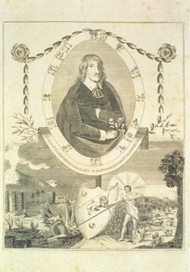 Porträt von Nicholas Culpeper (1616-54), Frontispiz Culpepers English Physician and Complete Herbal, veröffentlicht 1790